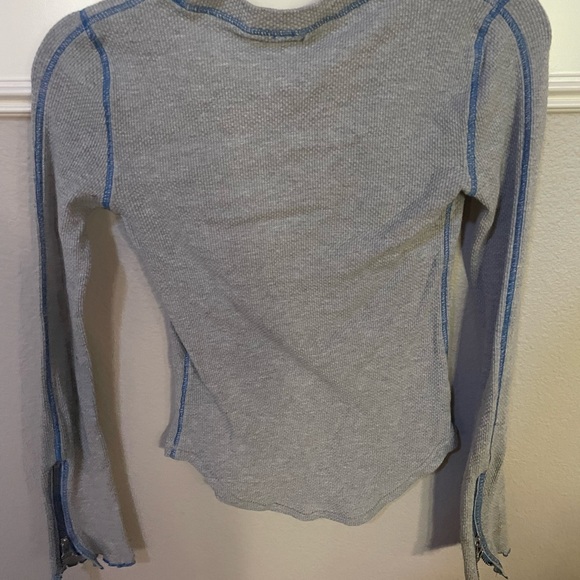 Gray and blue stitch sweater from FreePeople - Picture 3 of 3